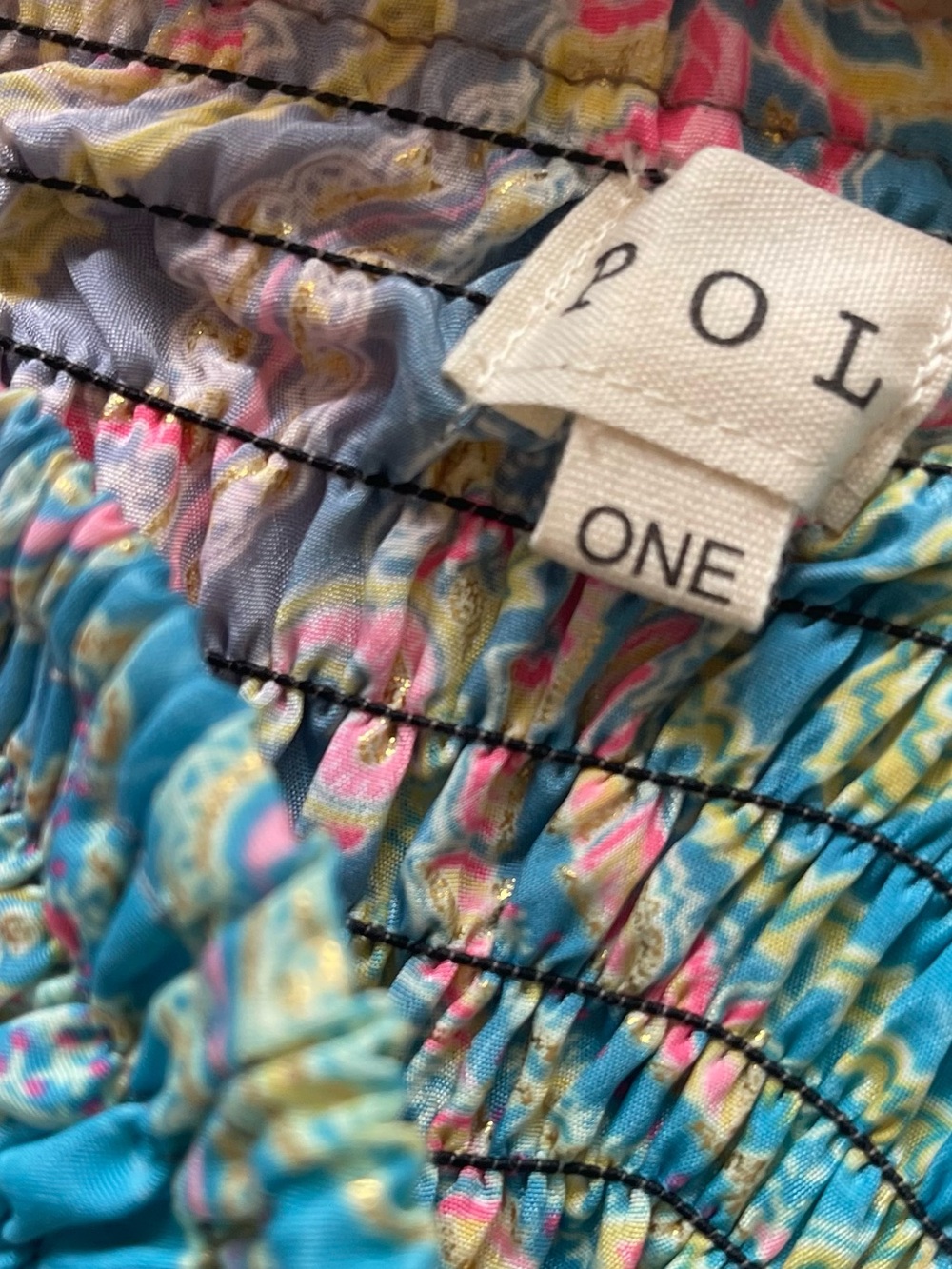POL Patchwork Wide-Leg Boho Pants in Hot Pink & Multicolor - Picture 6 of 6